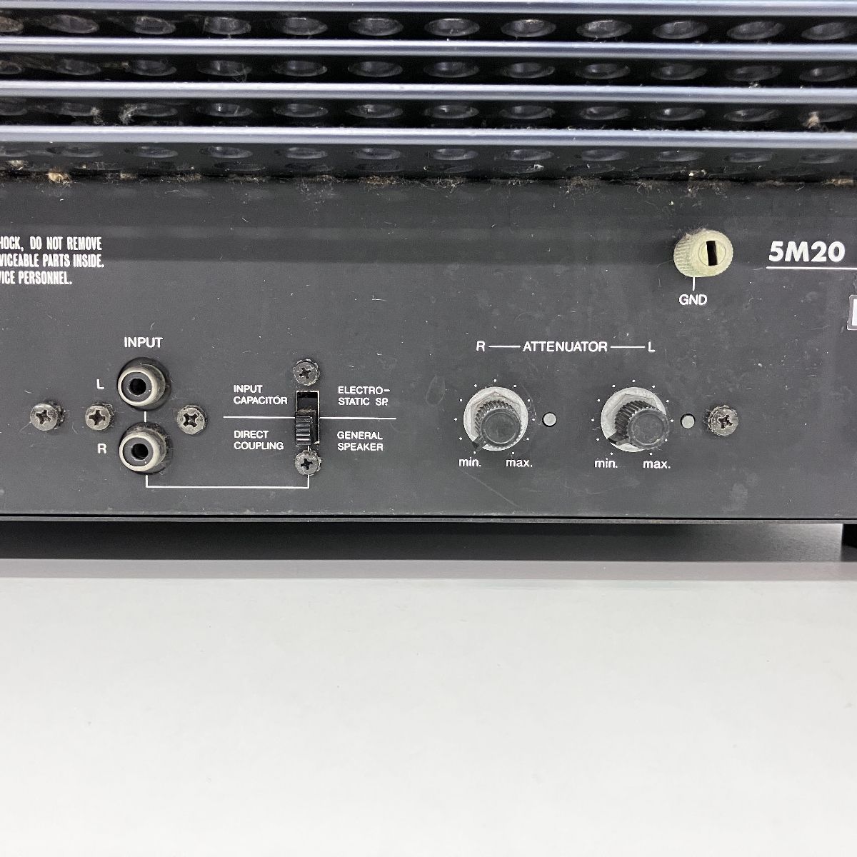 LUXMAN 5M20 ジャンク品 LUXMAN 5M20 ステレオ パワーアンプ 音響機材 中古 訳あり