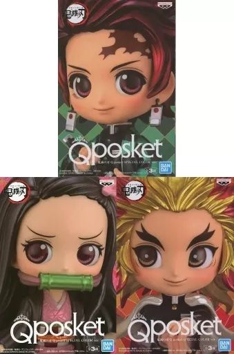 鬼滅の刃 Qposket フィギュア セガ限定 全3種セット BANPRESTO 鬼滅の刃 フィギュア Q posket petit vol.3 全3種