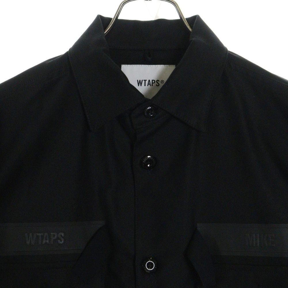 【美品】WTAPS CBW / LS / COTTON. SATIN 黒 02 WTAPS(ダブルタップス) / CBW / LS / COTTON. SATIN/長袖シャツ