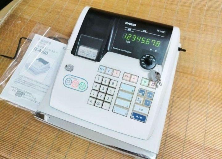 カシオレジスター　TE-M80　中古品　人気機種感熱紙　送料無料　357412 カシオレジスター TE-M80 中古品 人気機種感熱紙 送料無料