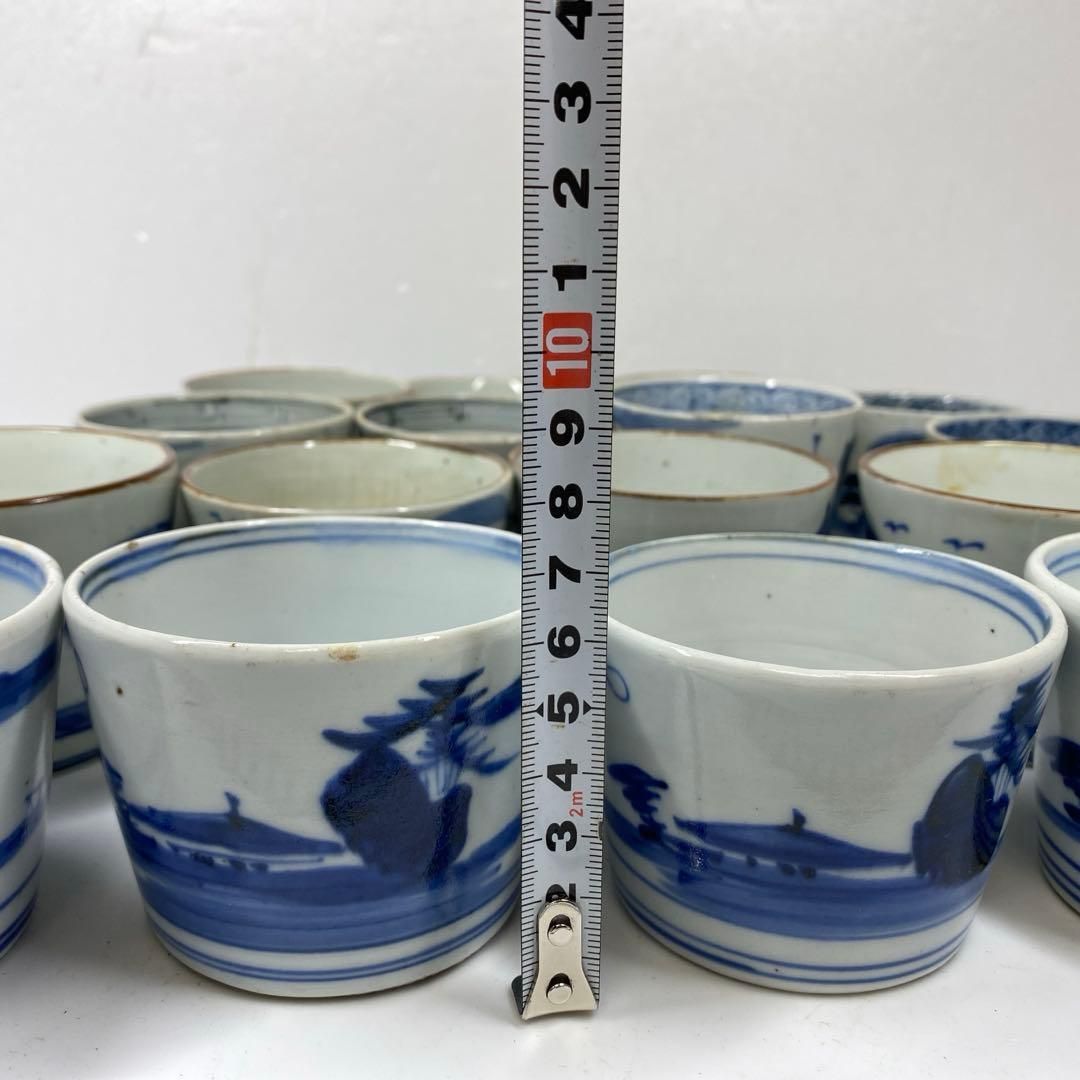 古伊万里 染付 蕎麦猪口18客B 東さ6-1209② - メルカリ