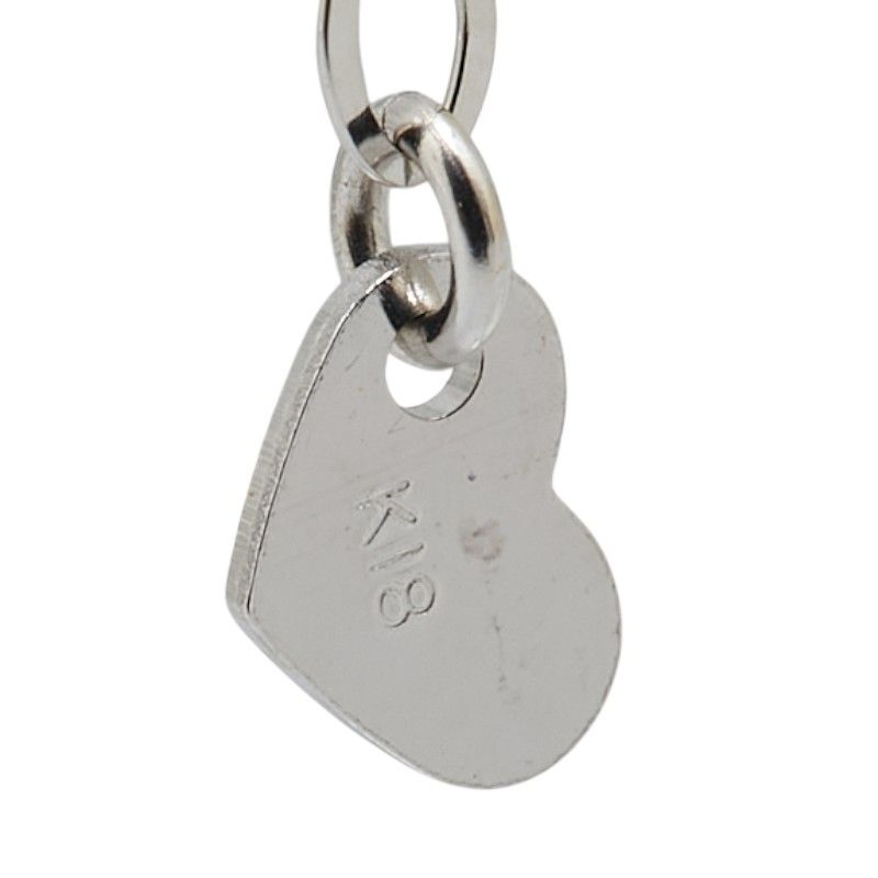 K18WG ホワイトゴールド アンクレット アンクルブレスレット 【1-0208645】