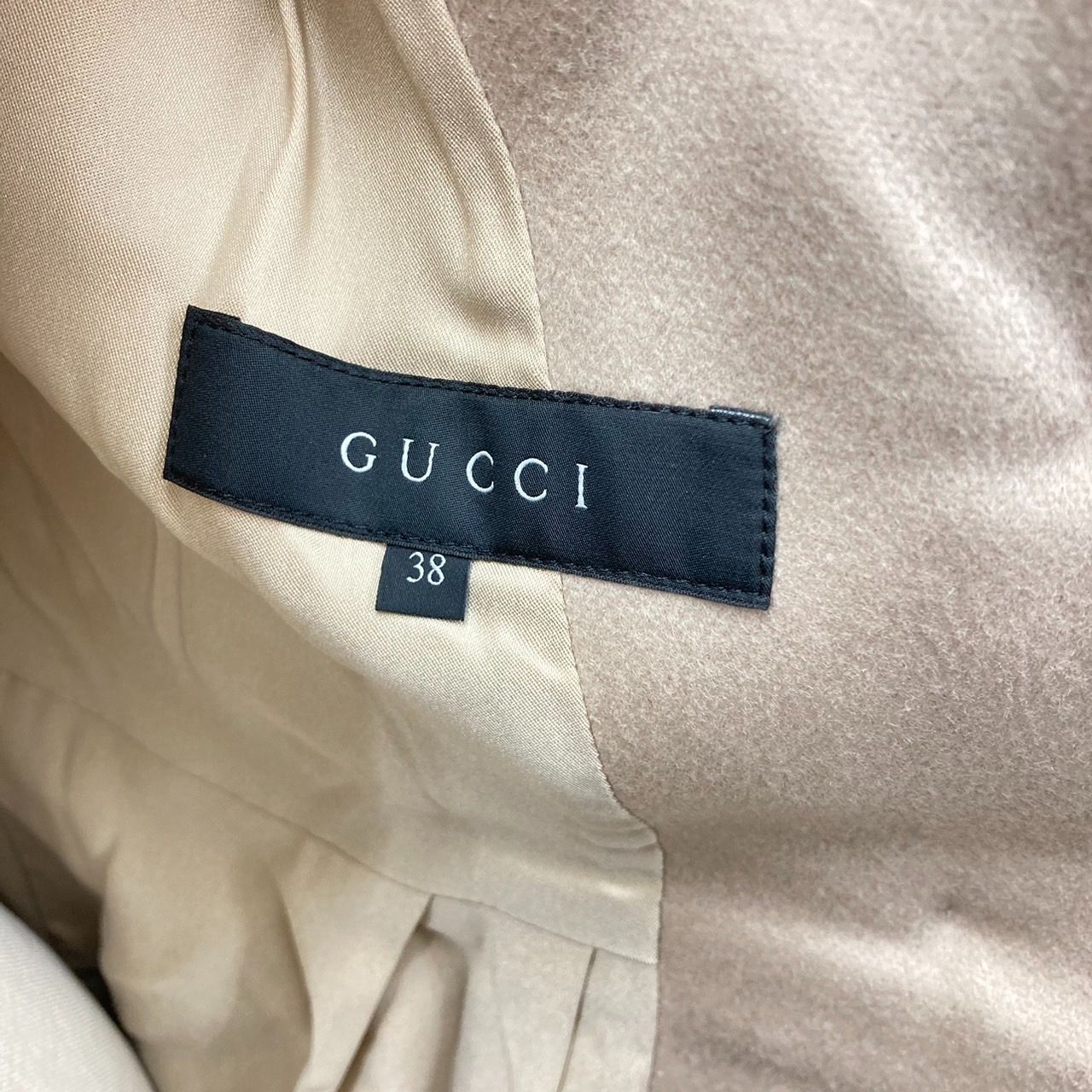 GUCCI　チェスターコート　ベージュ　38 GUCCI（グッチ）チェスターコート ベージュ サイズ:48(L位