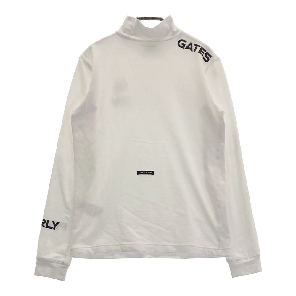 サイズ 0 PEARLY GATES パーリーゲイツ モデル ハイネック 長袖Tシャツ ホワイト系 240101539994 ゴルフウェア レディース ストスト