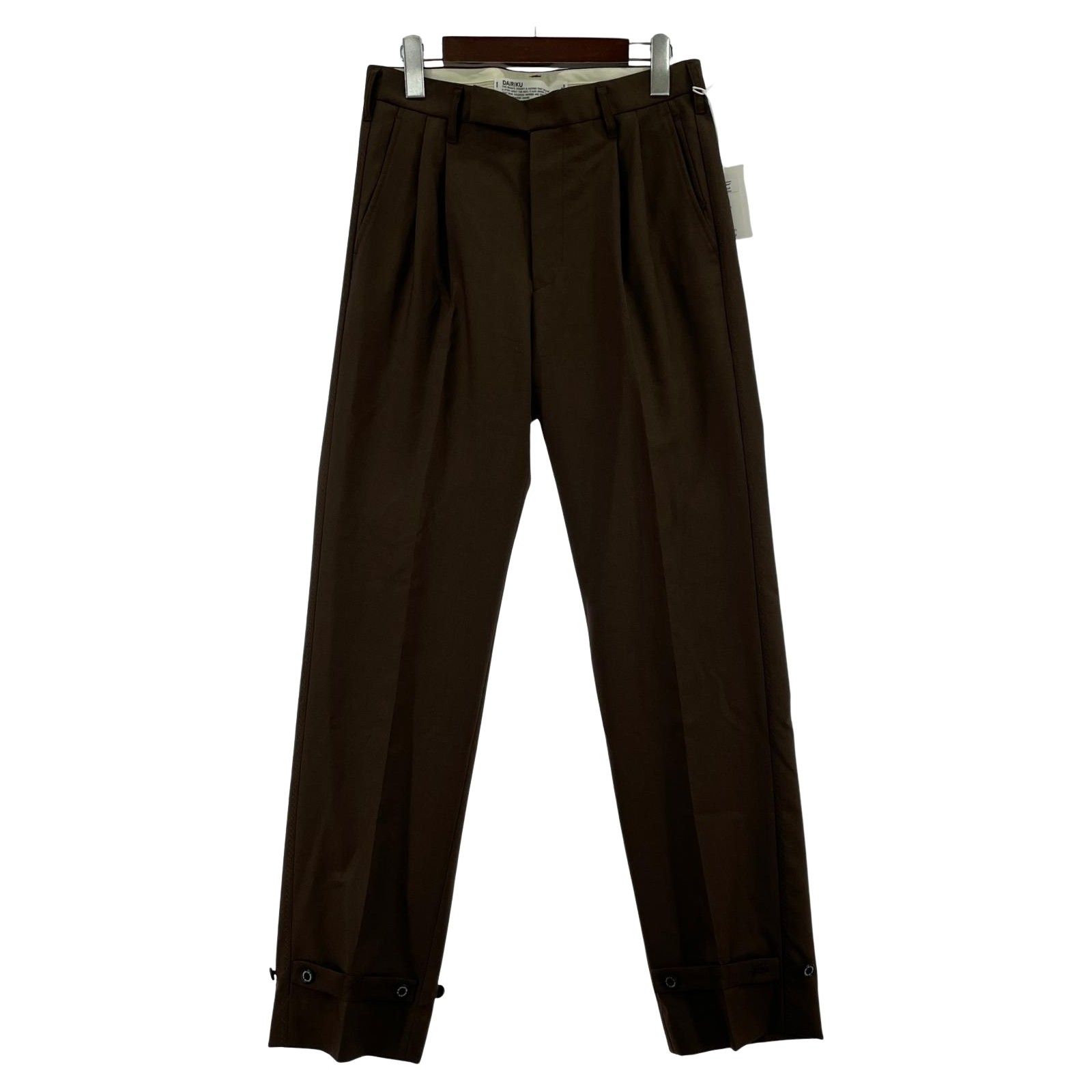 パンツ DAIRIKU Biker Check Deck Detail Slacks DAIRIKU(ダイリク) 22AWBiker Check Deck Detail Slacksウール