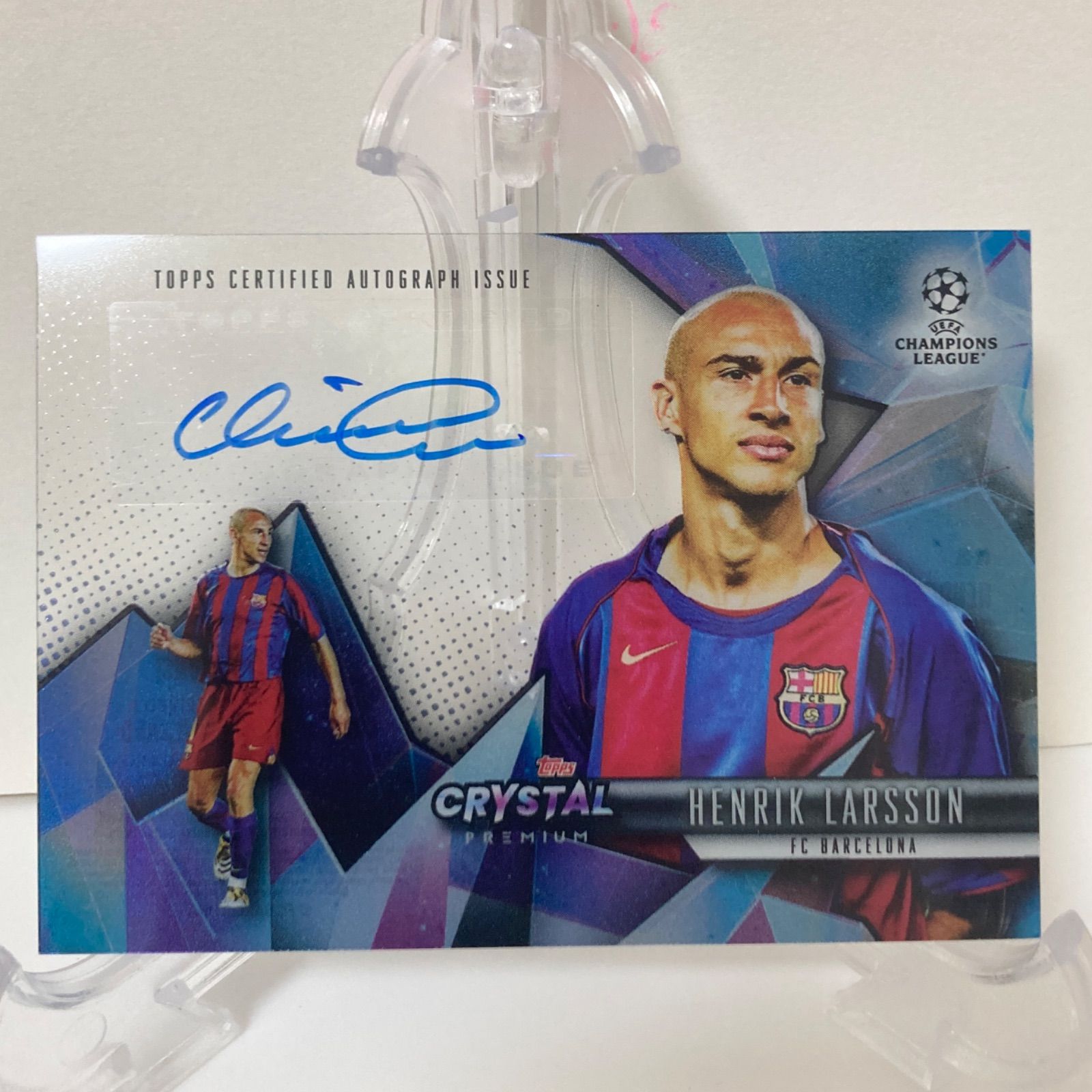 ヘンリク・ラーション 直筆サイン 2022-23 Topps Crystal Premium UEFA