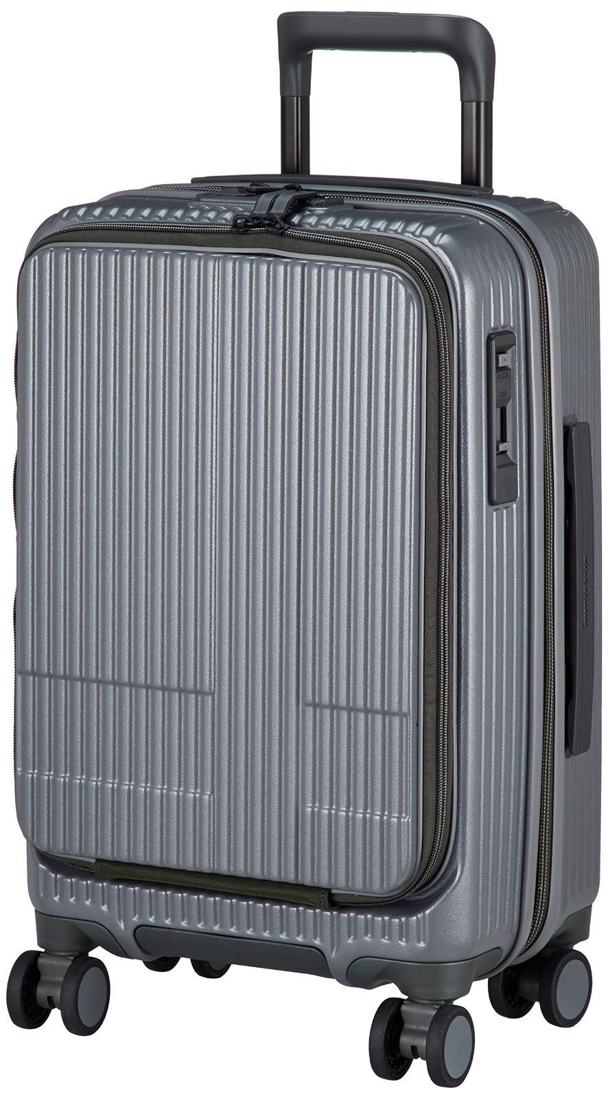 Color スチールグレー イノベーター スーツケース TSA-承認済み 機内持ち込み 多機能P モデル INV50 付 55 cm 3.3kg スチールグレー