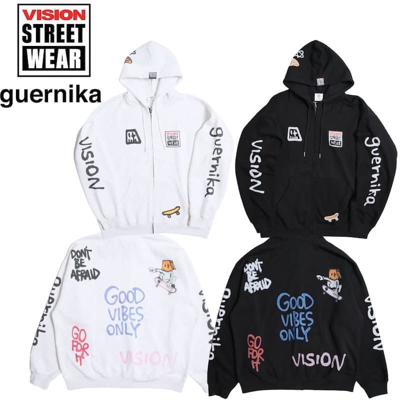 guernika未使用パーカー 新品 メンズ vision street wear ヴィジョン guernika ゲルニカ