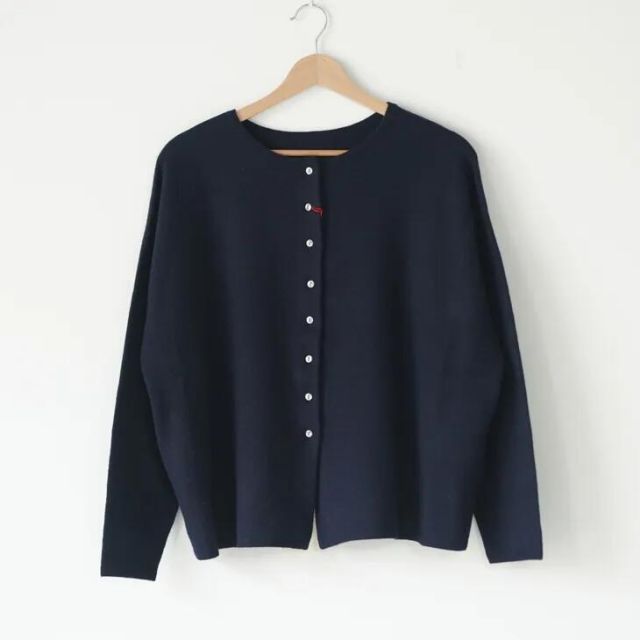wayカーディガン ポケット付き
