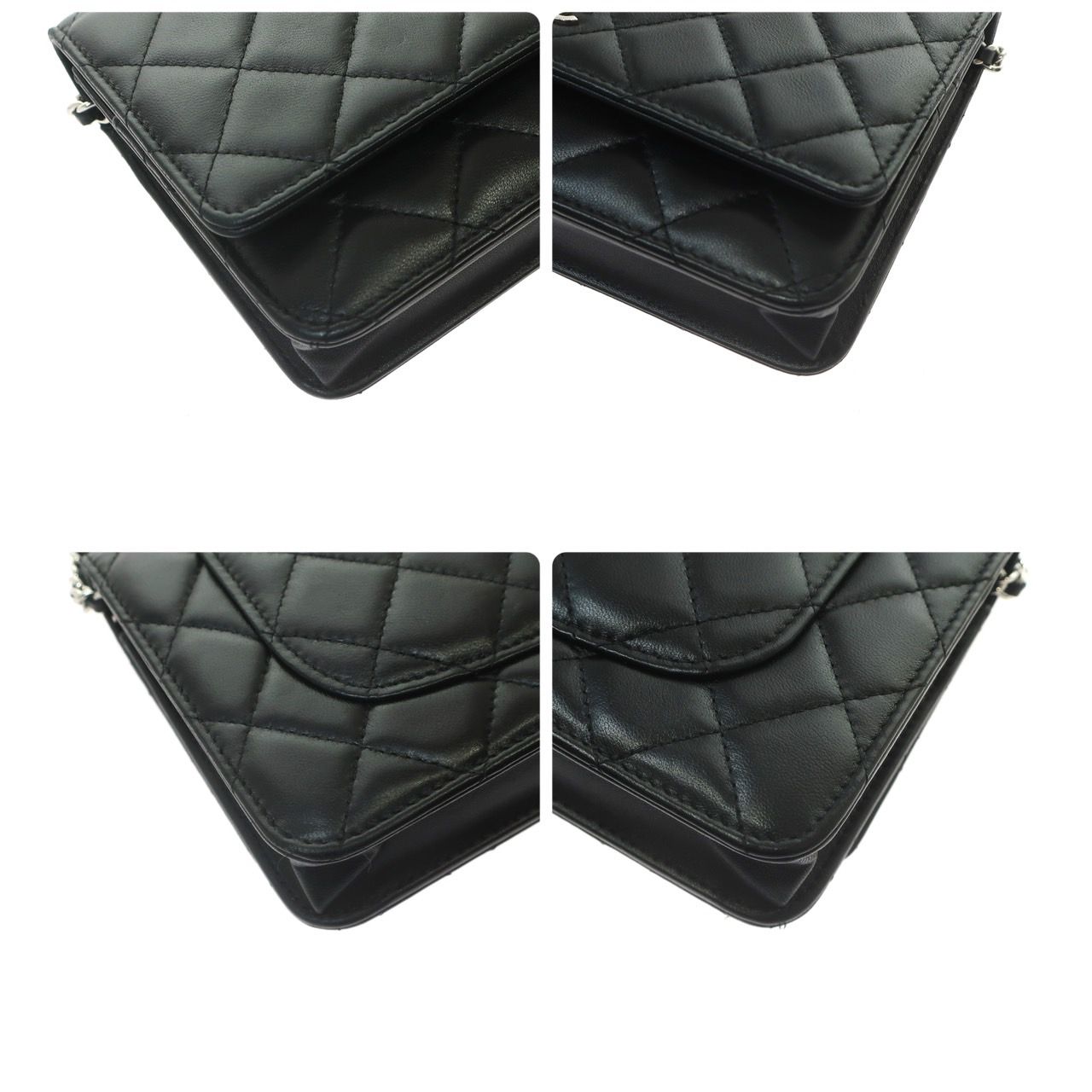 極美品】CHANEL シャネル マトラッセ チェーンウォレット ココマーク 