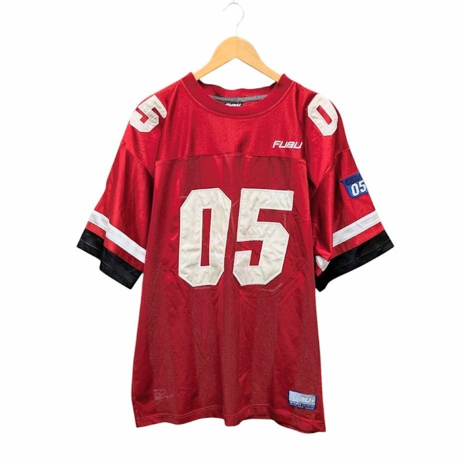 fubuゲームシャツ 赤　Lサイズ fubuゲームシャツ 赤 Lサイズ 中古・古着通販】FUBU (フブ) ベース