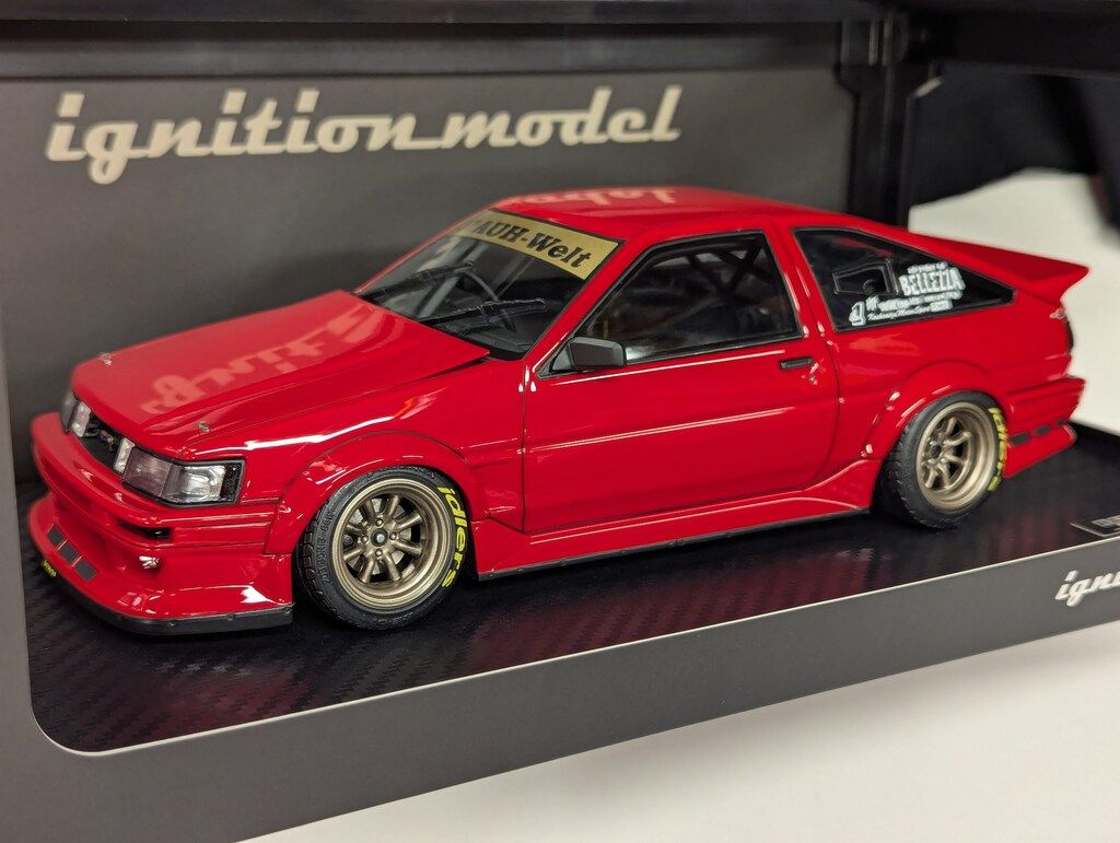 ignition model 1/18 RWB AE86 Red IG2611 - メルカリ
