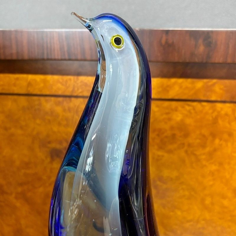 マルティグラス ペンギン 34cm レトロ MultiGlass ガラス 置物 ガラス