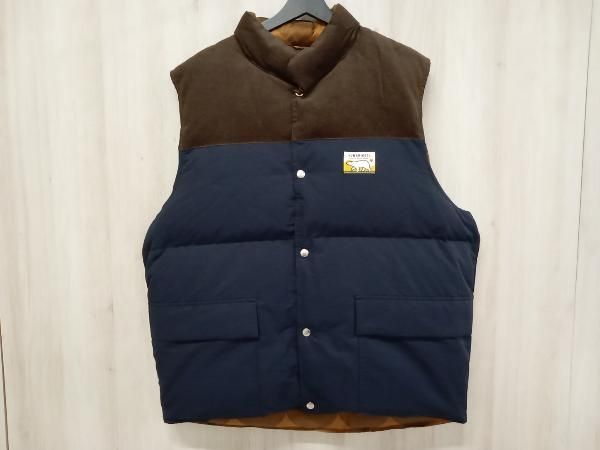 HUMAN MADE ヒューマンメイド リバーシブル ダウンベスト XXLサイズ ネイビー ブラウン