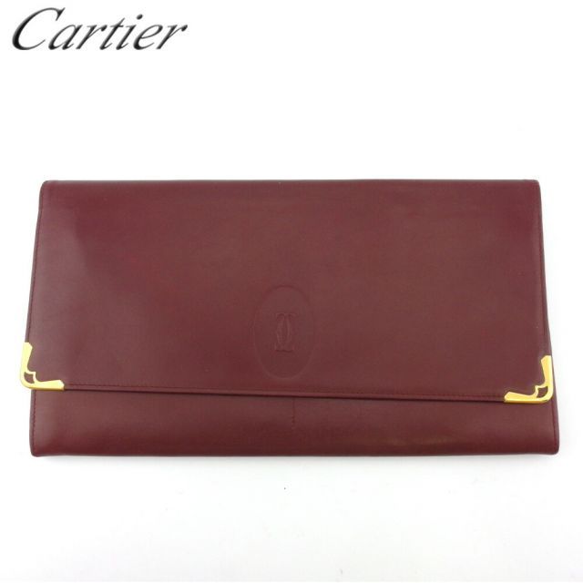 Cartier　カルティエ　セカンドバッグ　クラッチバッグ　ボルドー 駅南やまご質店オンラインショップ / カルティエ マストライン