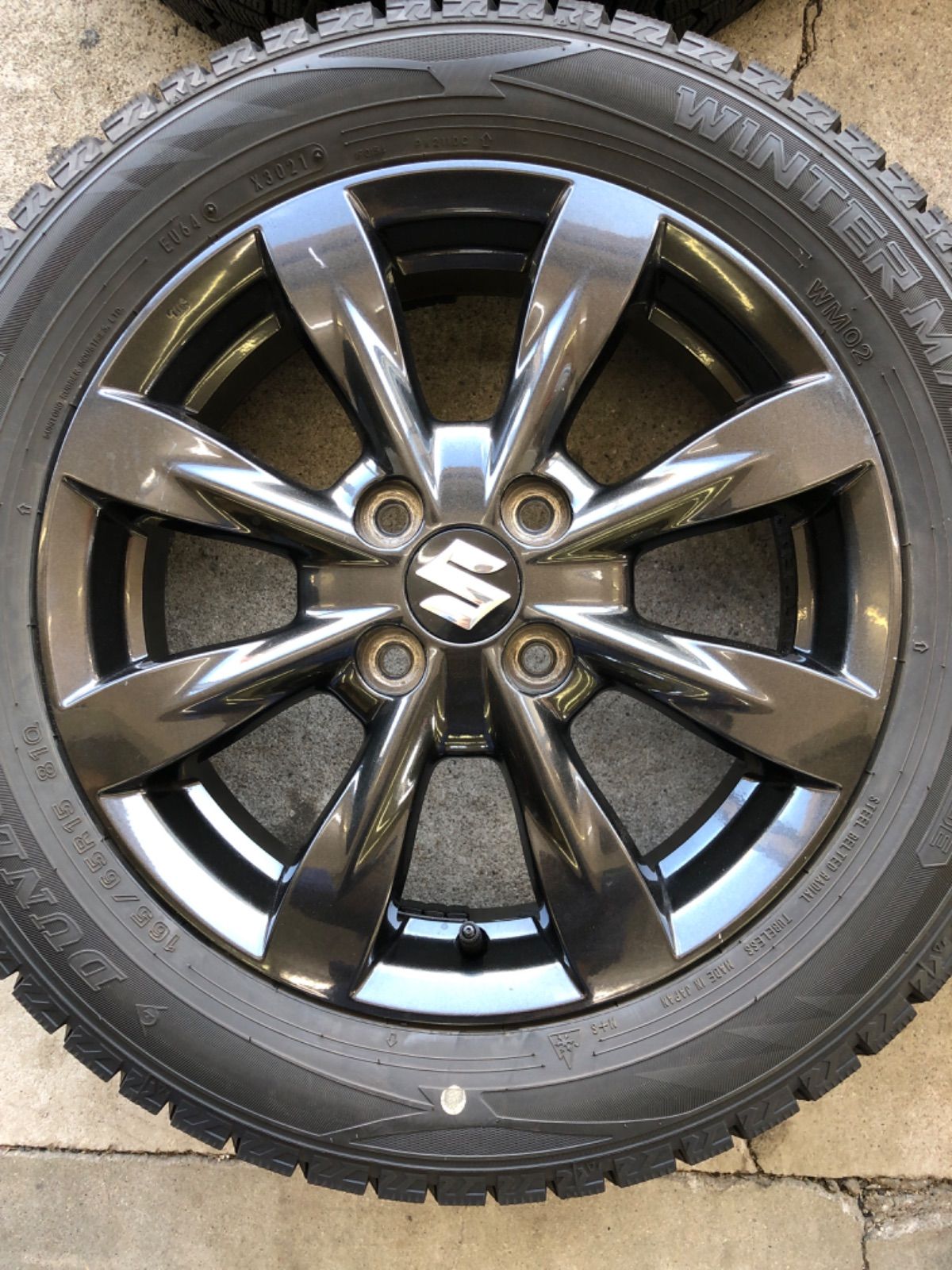 スタッドレスタイヤ ソリオ デリカD 2 165 65R15 純正アルミホイール