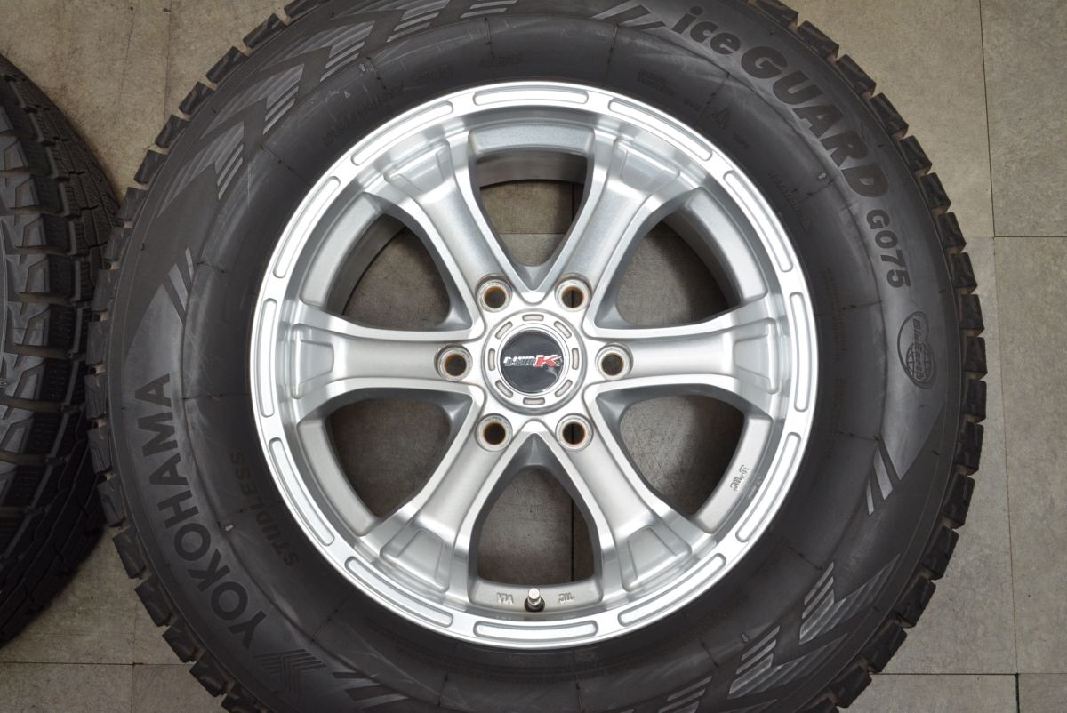 程度良好品 B-MUD K 17in 7.5J 25 PCD139.7 ヨコハマ アイスガードG075 265 65R17 4本 ランドクルーザー プラド ハイラックス サーフ TRITUETUBI_COM