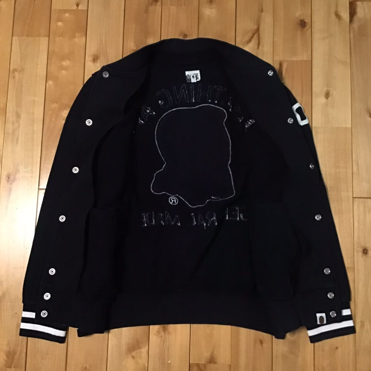 General スウェット スタジャン Mサイズ a bathing ape BAPE sweat 