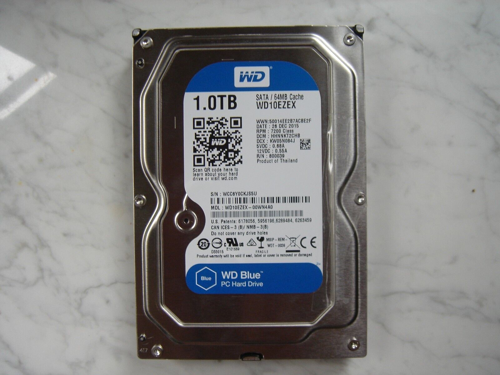 WD10EZEX-00WN4A0 Western Digital 1TB Hard Drive Western Digital blue 64 mb