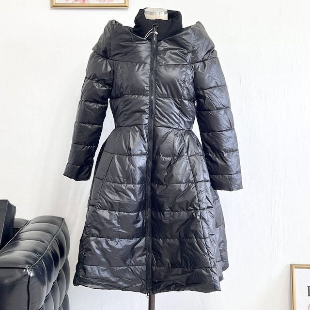 残り1点】 新品 未使用 レディース ダウンコート Aライン フレア 