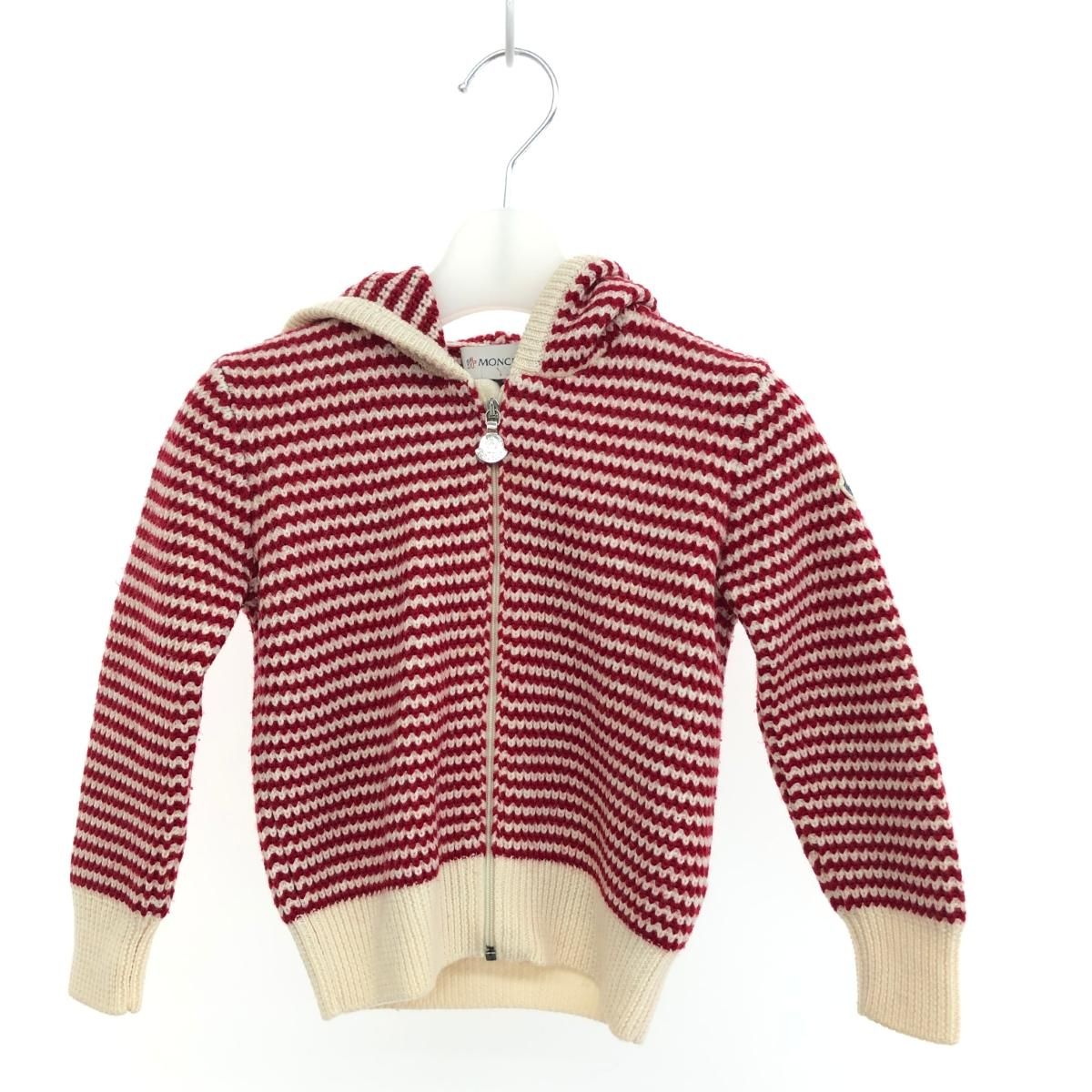 ★MONCLER★ジップアップケープ ウール MONCLER】ケープ ロゴパッチ ウール カシミア ポンチョ ニット