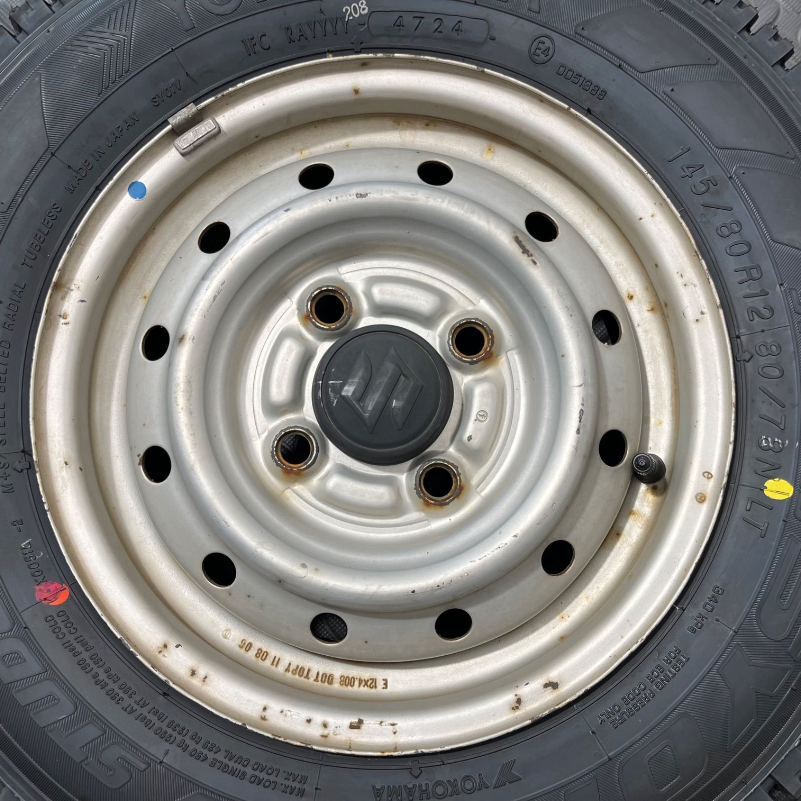 タイヤ 145 80R12 80 78N LT ヨコハマ SY01V スズキ キャリィ エブリィ スタッドレスタイヤ 冬タイヤ