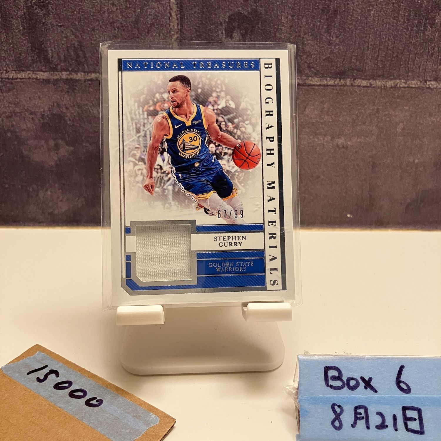2018-19 Panini National Treasures Stephen Curry 67/99 GOLDEN