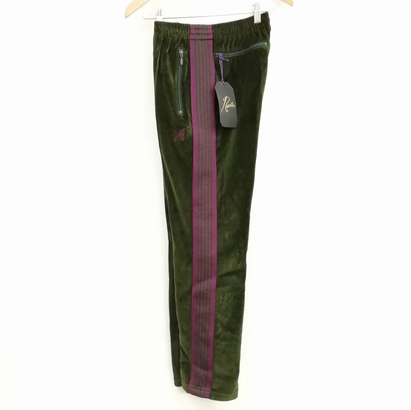 ニードルス ニードルズ Needles JO229 Narrow Track Pant Velour 21AW ベロア ナロー トラック パンツ S  グリーン - メルカリ