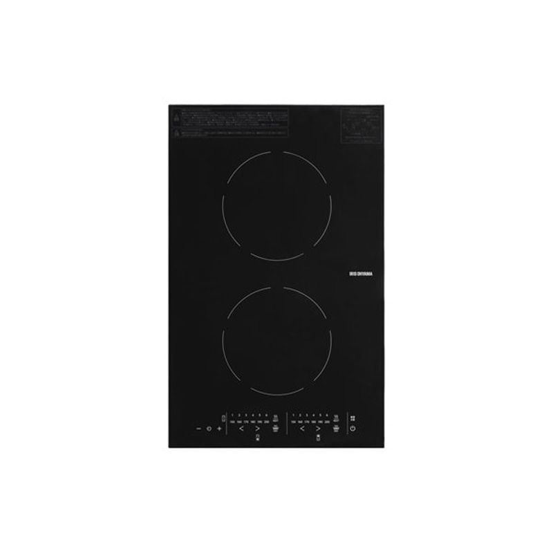 メーカー IRIS OHYAMA アイリスオーヤマ 200V 2口ビルトインIHクッキングヒーター IHC-BFL221-B