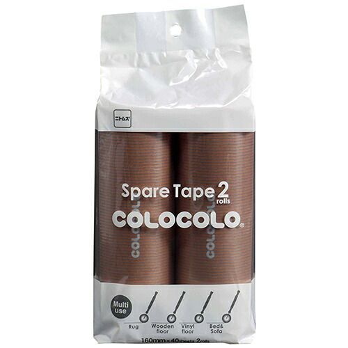 まとめ ニトムズ 掃除用品 スペアテ-プ コロフル 2P カーペット フローリング用 ブラウン C4497 ×10セット