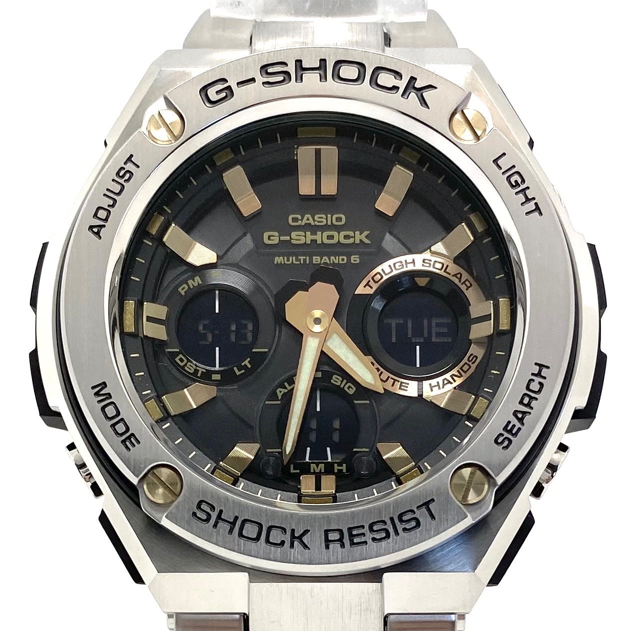箱付・美品❗️CASIO・G-SHOCK・GSTーW300・電波ソーラー G-STEEL 