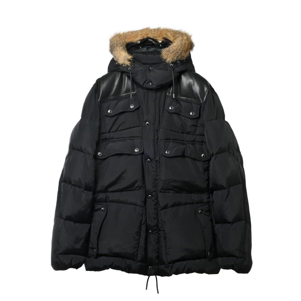 【良品】LOUIS VUITTONフード付スプリングコート裏地ダミエ柄ネイビー 良品】LOUIS VUITTONフード付スプリングコート裏地ダミエ柄