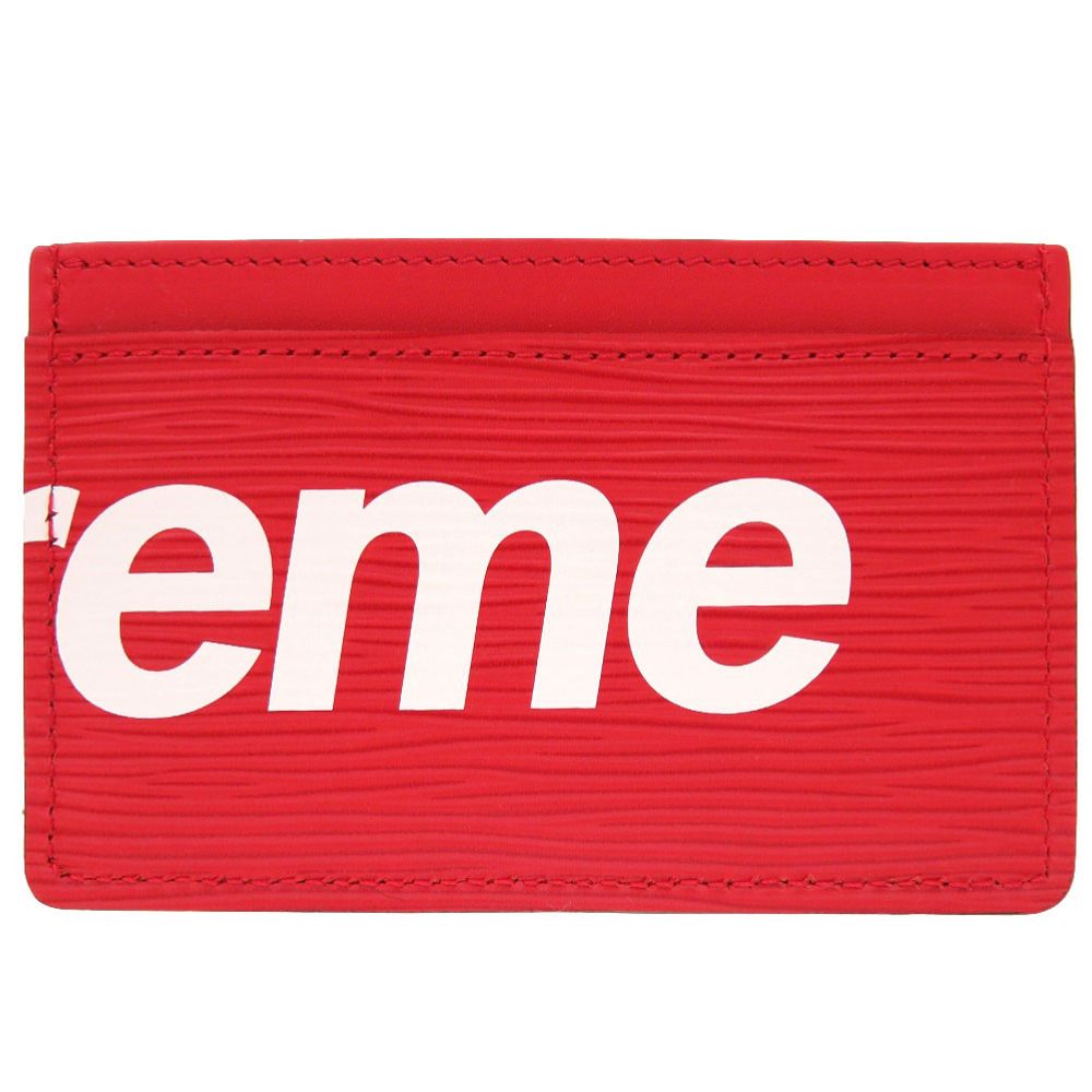 未使用 ルイ ヴィトン × シュプリーム ポルト カルト サーンプル エピ  