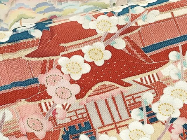 平和屋着物○豪華黒留袖 友禅 作家物 遠山風景文 正絹 逸品 CAAS9235th