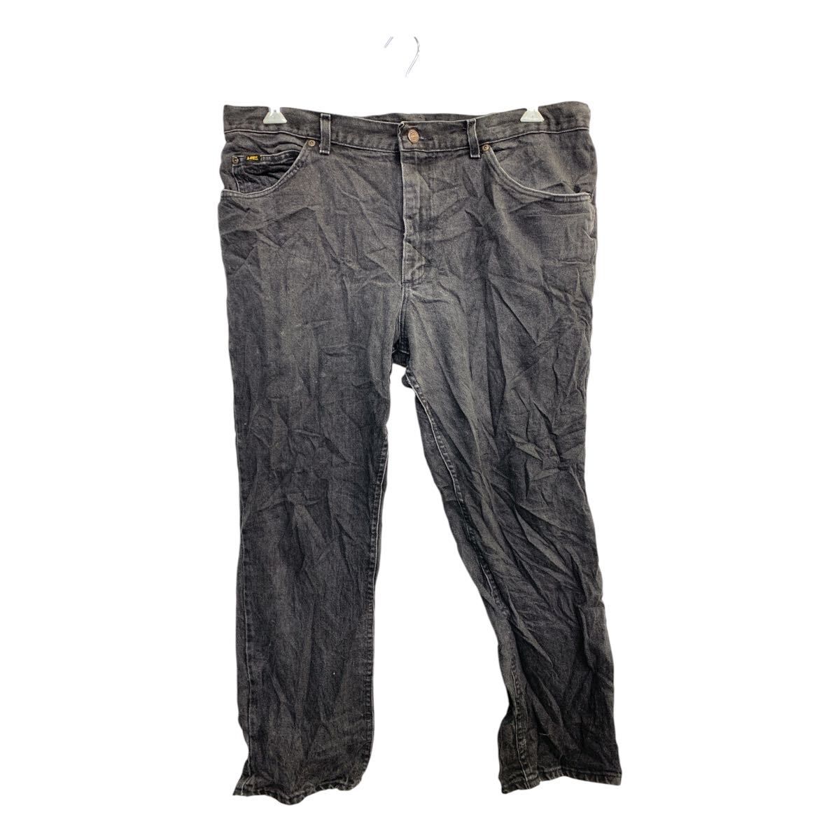 Lee デニムパンツ W40 リー ビッグサイズ ブラック コットン USA製 古着卸 アメリカ仕入 2501-633