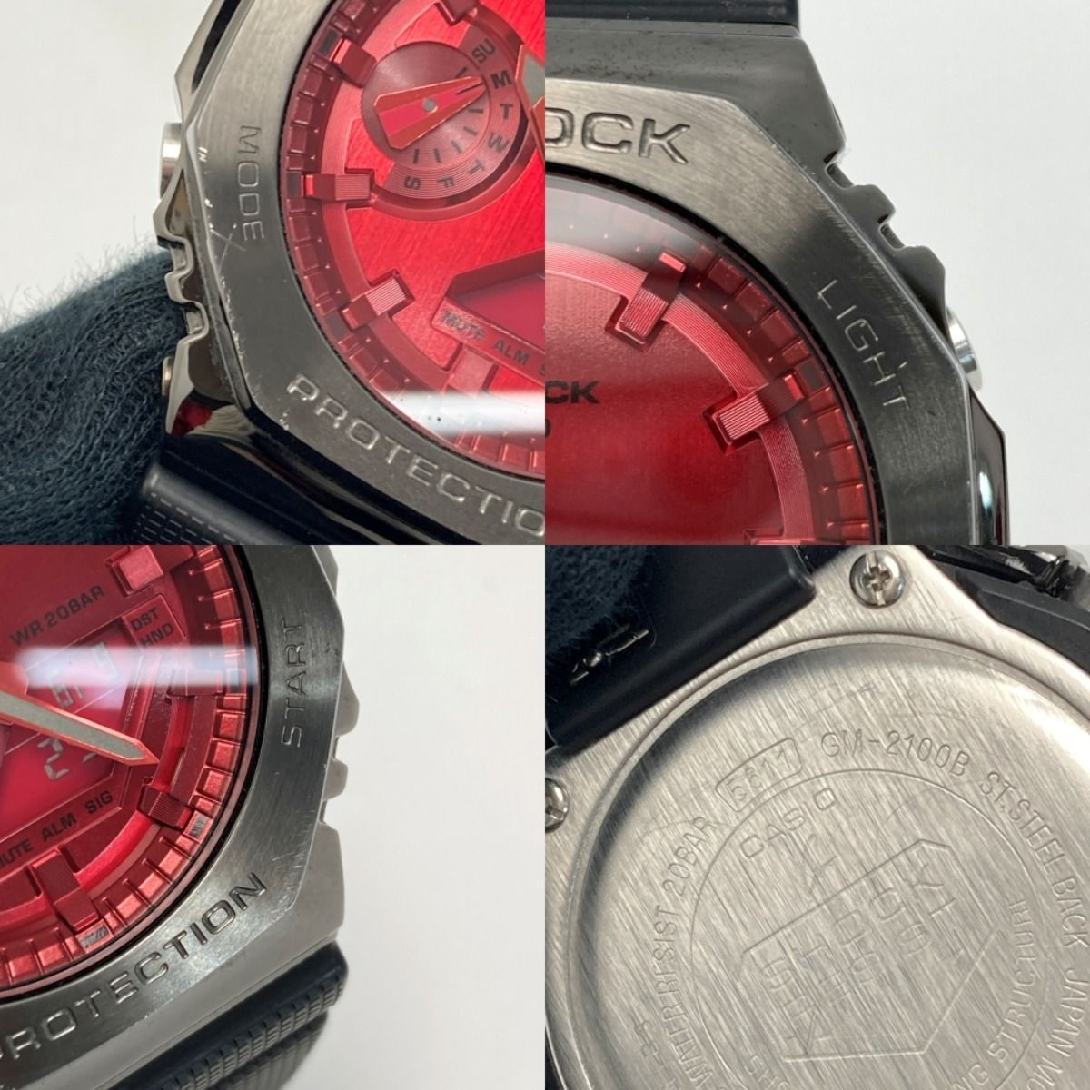 CASIO カシオ G-SHOCK 2100シリーズ アナデジ GM-2100B-4AJF レッド 