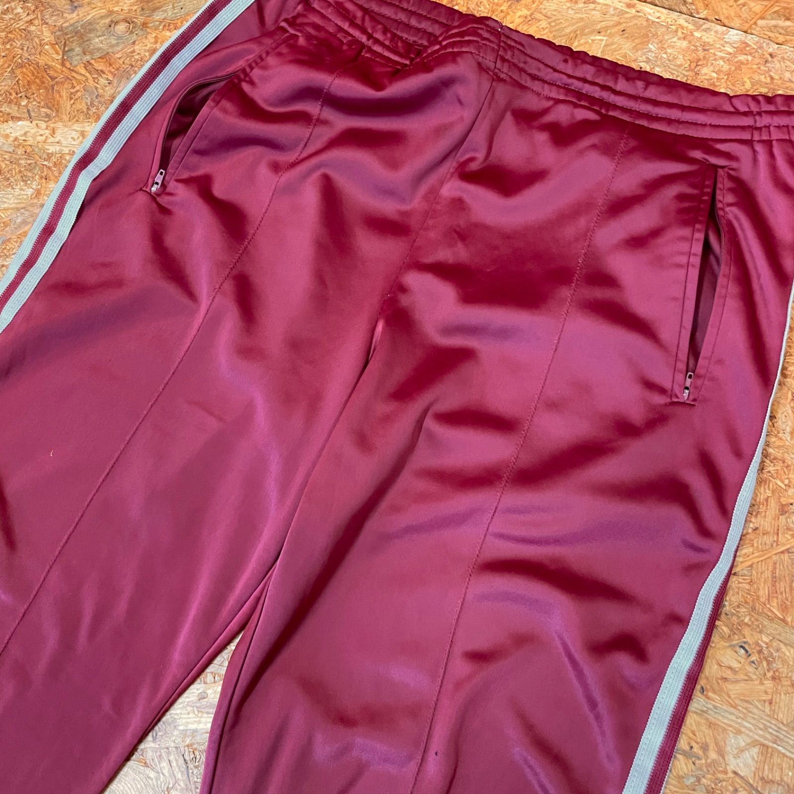 USA製 '70s~'80s ヴィンテージ adidas トラックパンツ L バーガンディ