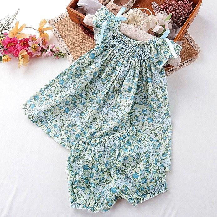 新品 スモッキング ワンピース ハンドメイド 手作り 上品 リングガール 