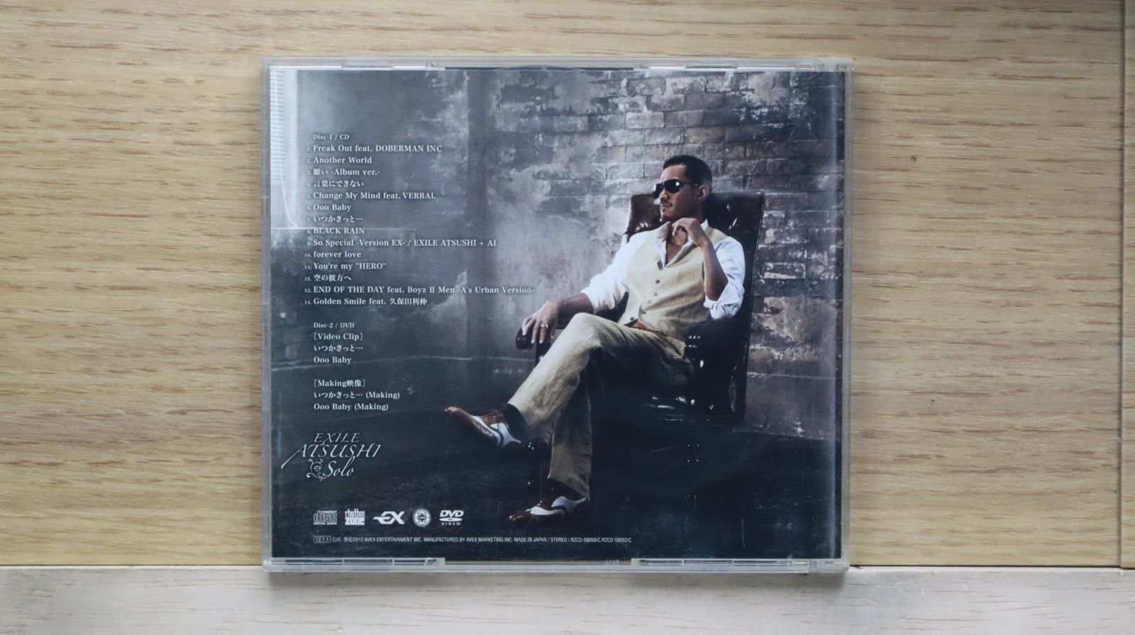 輸入盤CD☆エグザイル・アツシ/EXILE ATSUSHI□ Solo 【RZCD59050