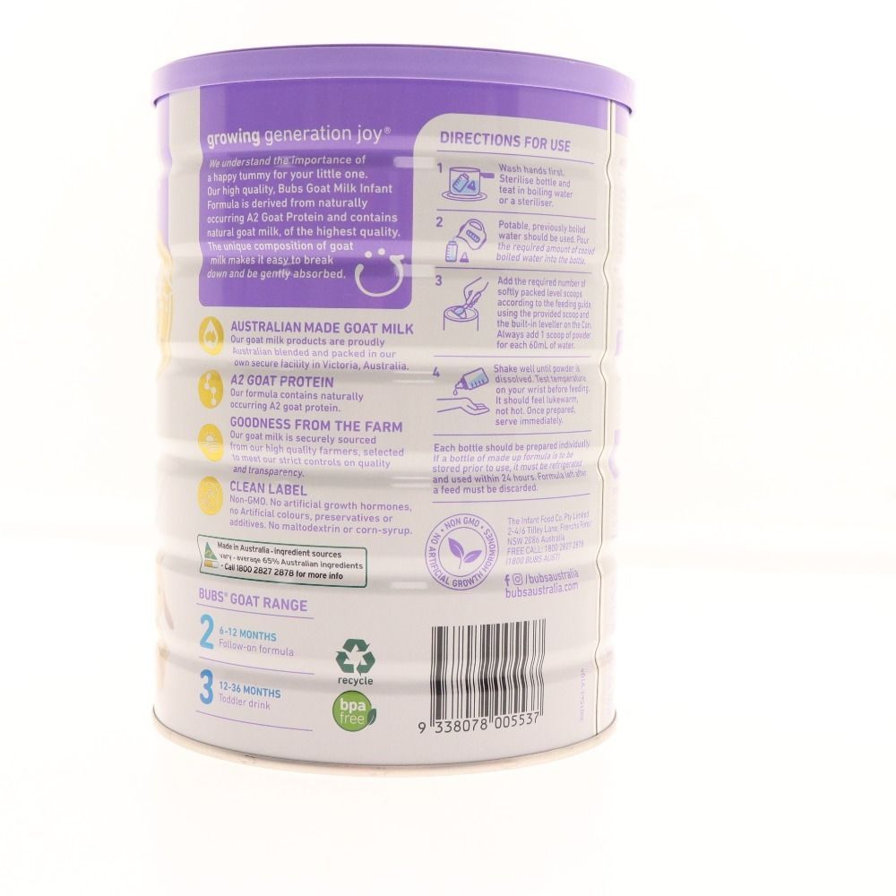 【即日発送】【新品未開封】バブス　ヤギミルク　ステップ1 送料無料】Bubs（バブズ）A2 ヤギミルク・ゴート粉ミルク