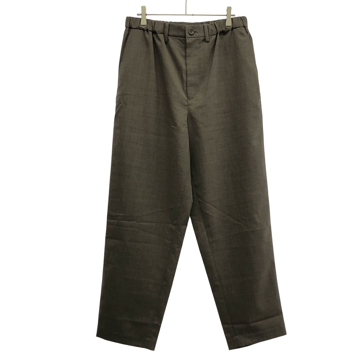 IM MEN ISSEY MIYAKE アイム メン イッセイミヤケ 25SS SUAVE ポリエステルウールイージースラックスパンツ ブラウン系 2