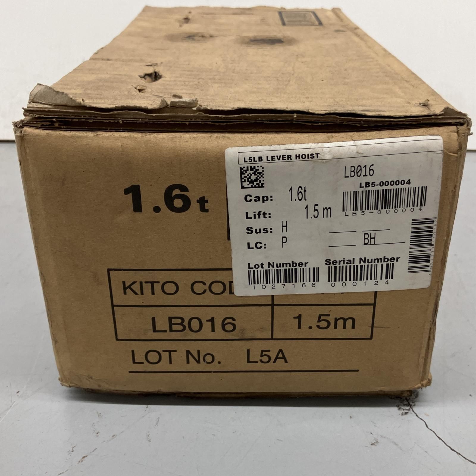 △△KITO キトー レバーブロック 1.6t 1.5m LB016 HRDEVELOPMENT_JP