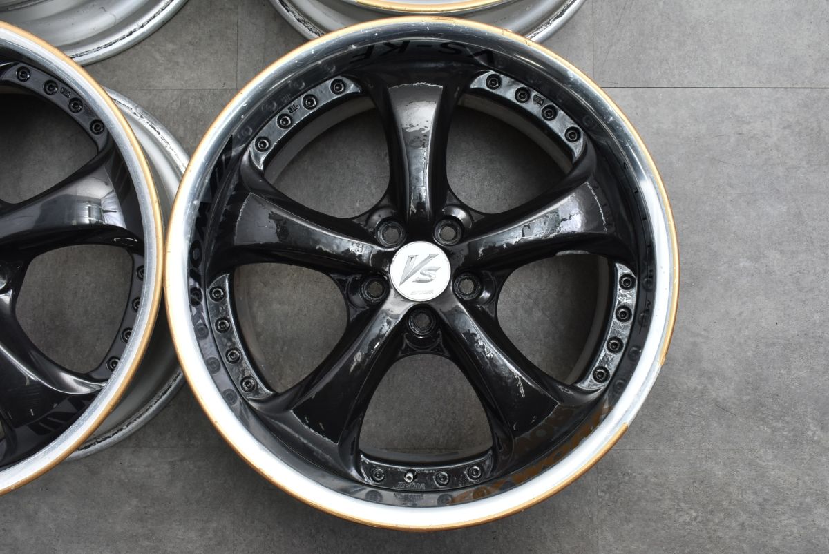 送料無料】WORK VS-KF 18in 8JJ +38 PCD100 4本セット プリウス