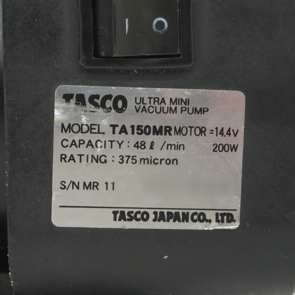 イチネンTASCO 14.4V対応 ウルトラミニ充電式シングルステージ真空 