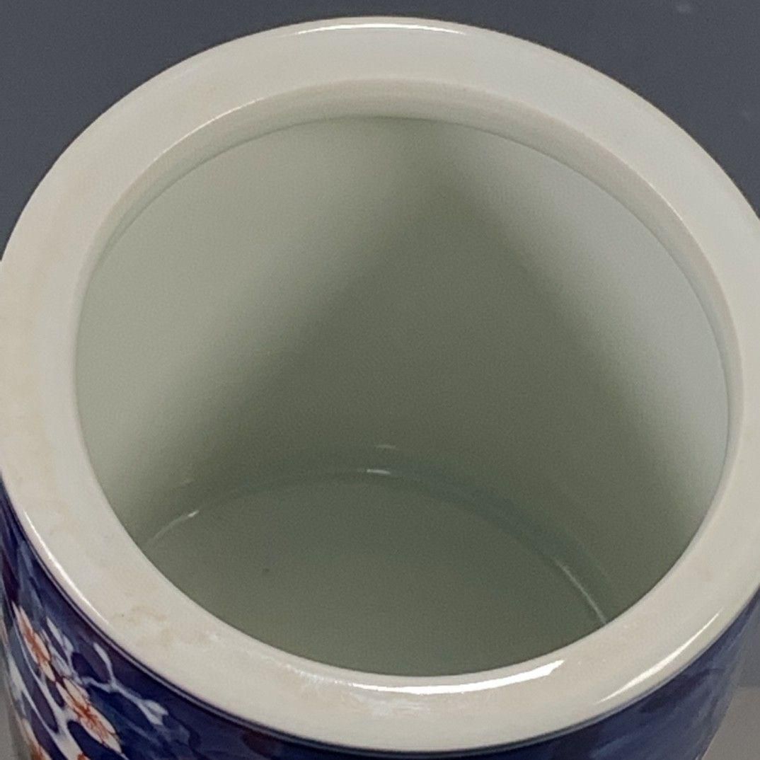 青花釉里紅氷梅筆筒文房器 書道具 文房具 現代工芸品美術品 置物 青花釉里紅氷梅筆筒文房器 書道具 文房具 現代工芸品美術品 置物