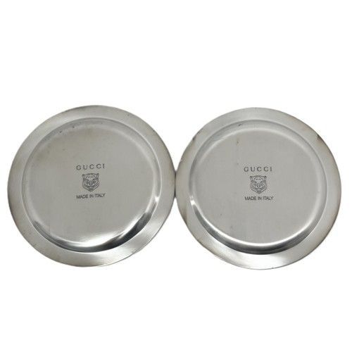 GUCCI グッチ スターアイ＆ムーン エングレービング コースター