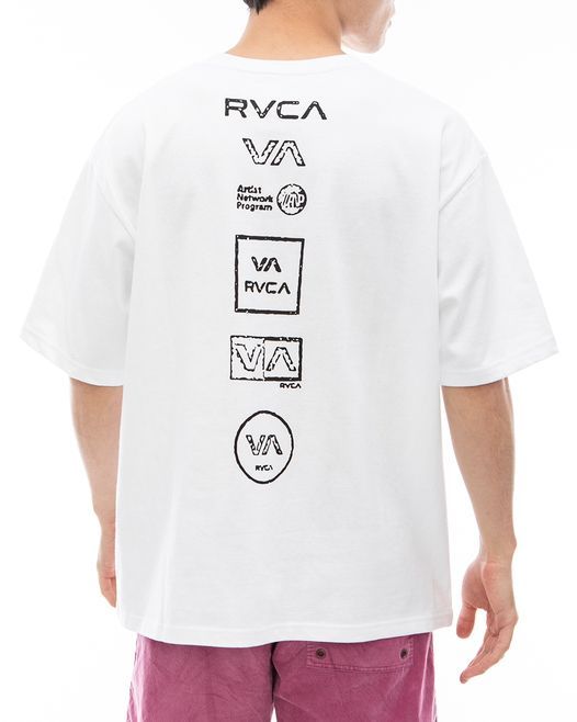 2024春夏 新品【RVCA/ルーカ/ルカ】ALL LOGO Ｔシャツ WHT メンズ BE04A-236