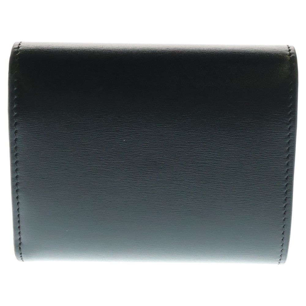 極美✨付属付き✨セリーヌ 三つ折り財布 トリオンフ レザー ゴールド ブラック CELINE セリーヌ 財布 レディース メンズ ブランド 三つ折り財布