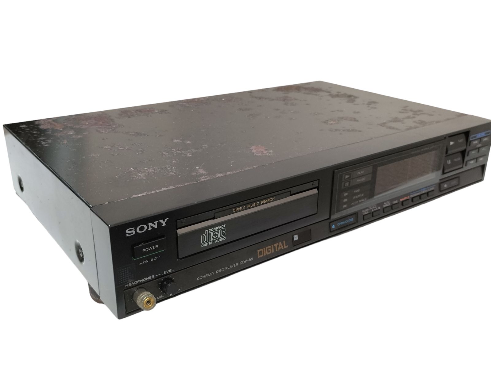 1986年昭和⭐希少CDプレイヤー リモコン付き】SONY ソニー CDP-55