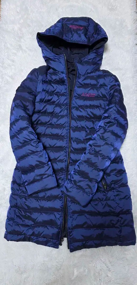 オリビアローレン ビビオリビア リバーシブル ダウンジャケット ロング丈 ネイビー 90サイズ